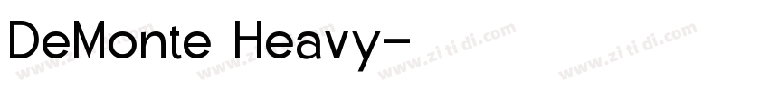 DeMonte Heavy字体转换